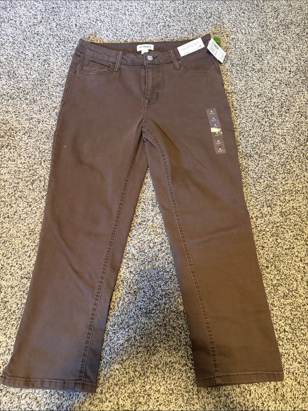 Maurices Brown Slim Straight Ankle Jeans